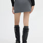 Womens's Pinstriped Mini Skort with Slit