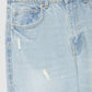 Women's Shredded Straight-Wide Jeans