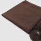 Women's Maxi scarf with pom pom and fringes