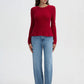 Women's Shimmer-effect peplum top