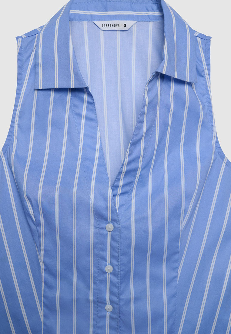 Women's Striped Short Sleeve Shirt