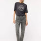 Women's AC/DC Print Loose Fit T-Shirt