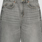 Women's Light Grey Wash Straight Leg Jeans