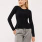 Women's Shimmer-effect peplum top