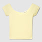 Women's V-neck Lace Trim Short Sleeves T-Shirt