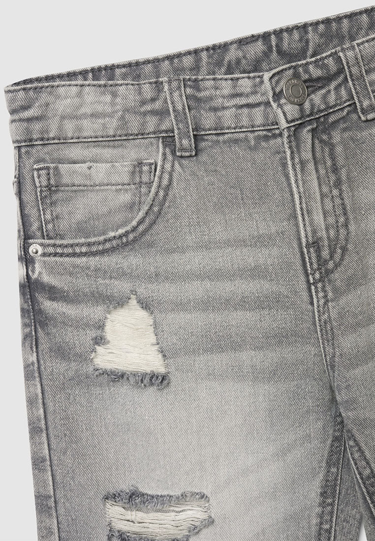 Ripped Denim Shorts for Boys