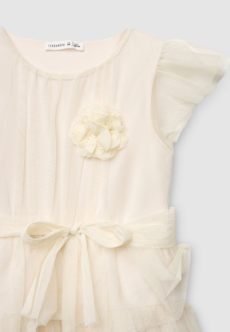 Dress with Ruffles Sleeves for Girls
