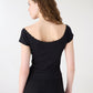 Women's V-neck Lace Trim Short Sleeves T-Shirt