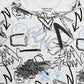 Men's Boxy Graffiti Hoodie