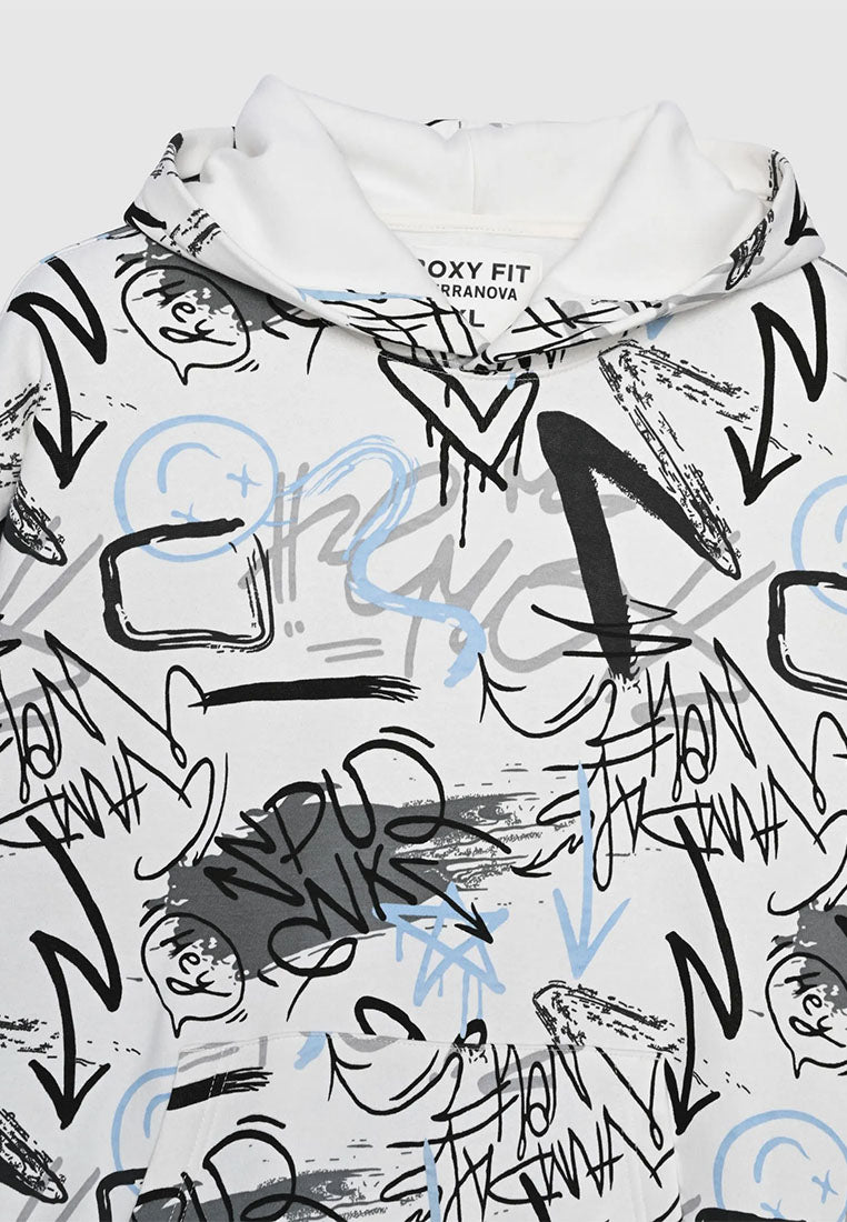 Men's Boxy Graffiti Hoodie