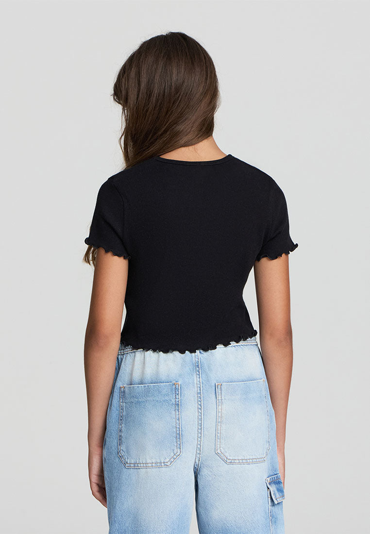 Kids Girls Short-sleeved T-shirt