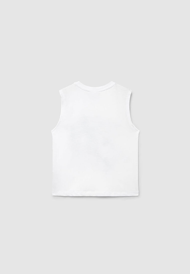 Basketball Print Tank Top for Boys
