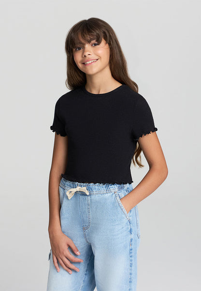 Kids Girls Short-sleeved T-shirt