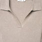 Women's Ribbed knit polo collar sweater