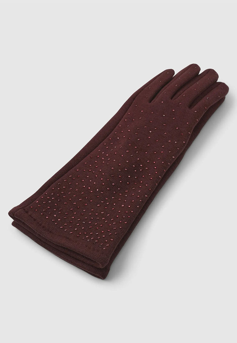 Women's Glittery Long Gloves