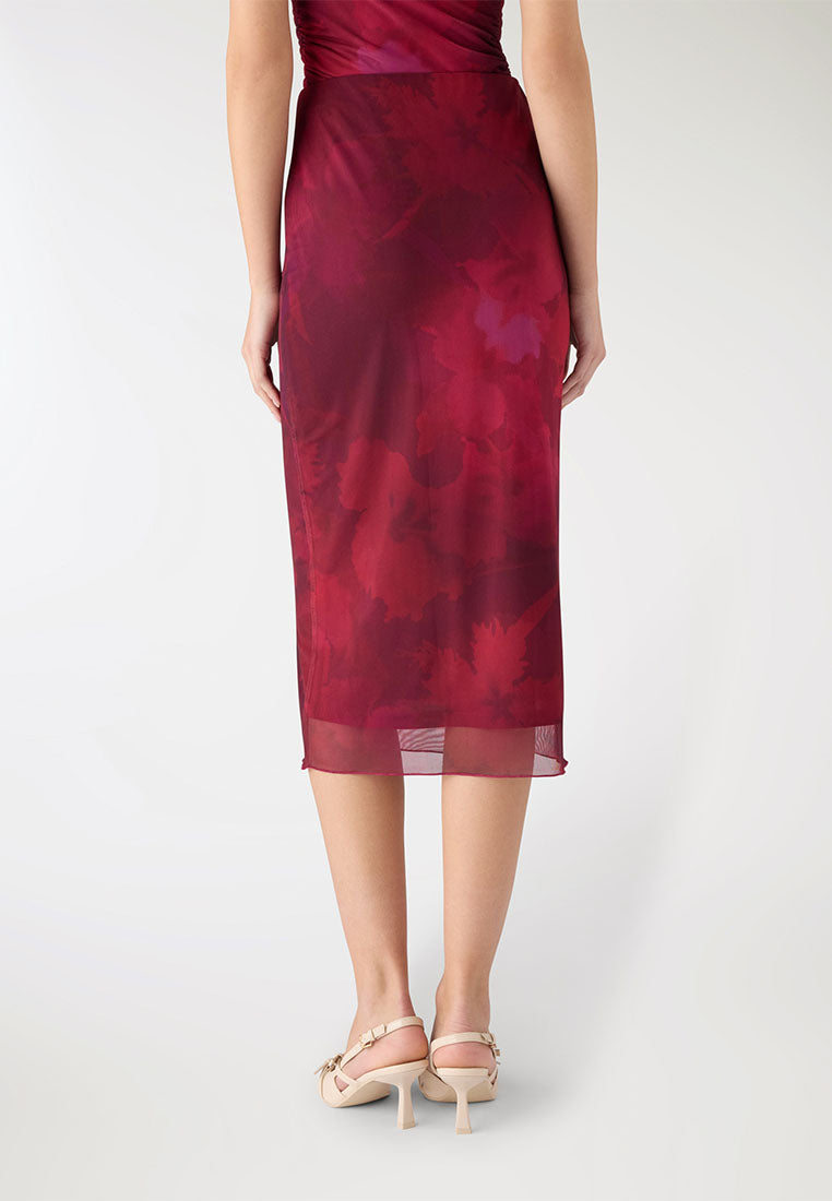 Women's Bloom Mesh Midi Skirt