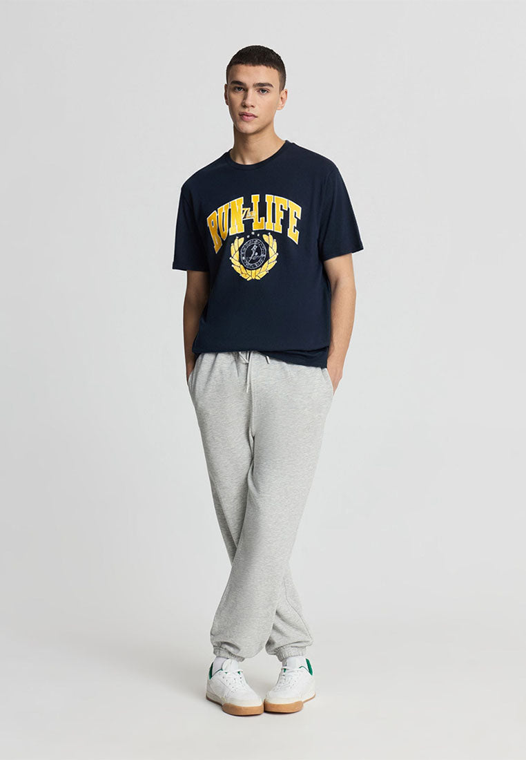 Men's College-style Print T-Shirt