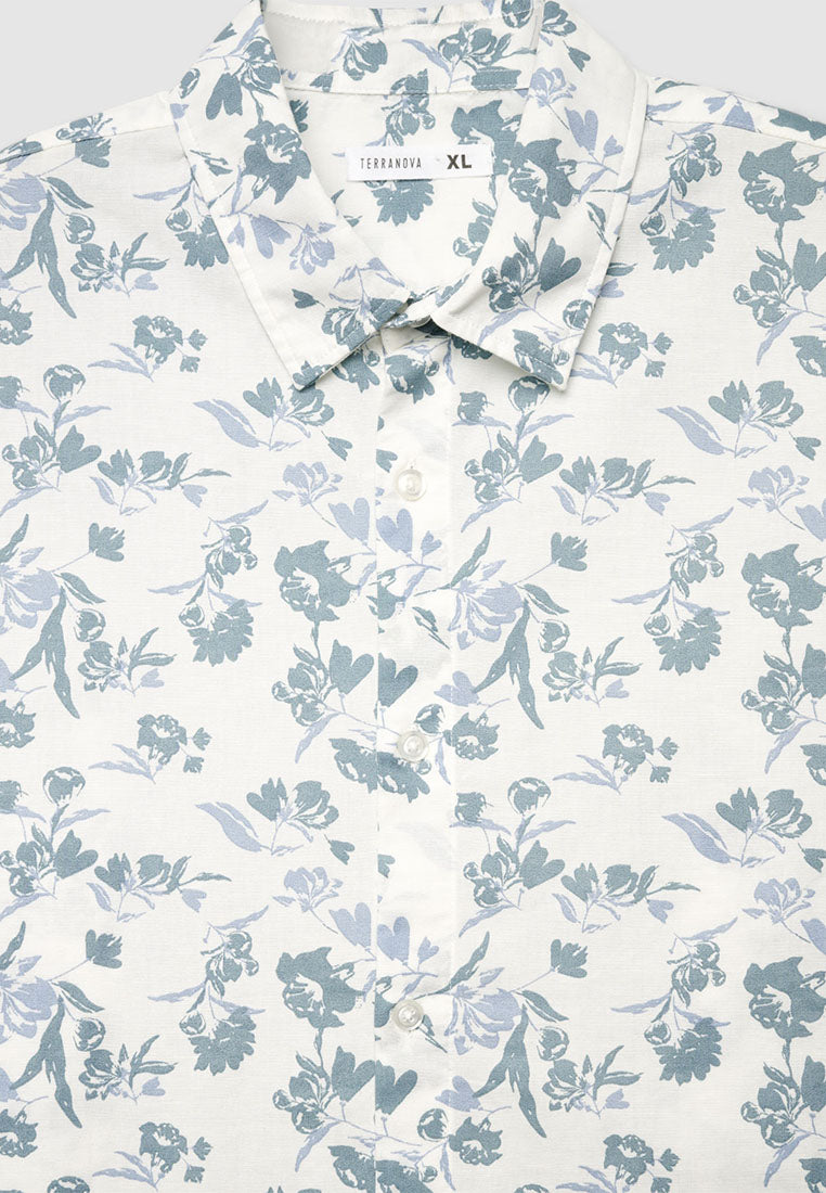Men's Floral Print Shirt