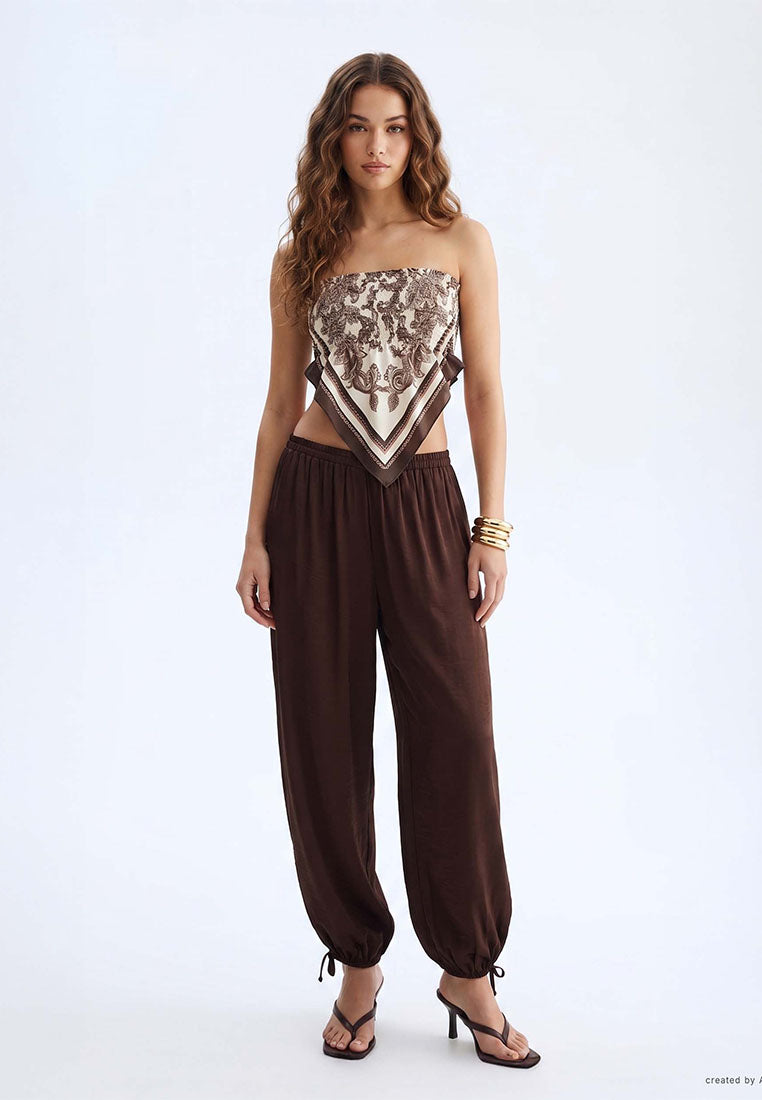 Women's Scarf bandeau Top