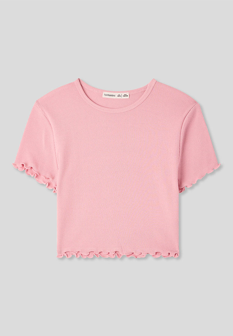Kids Girls Short-sleeved T-shirt
