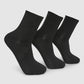 Women's Pack of 3 plain socks with raw edge trim