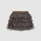 Layered Ruffled Leopard Skirt for Girls