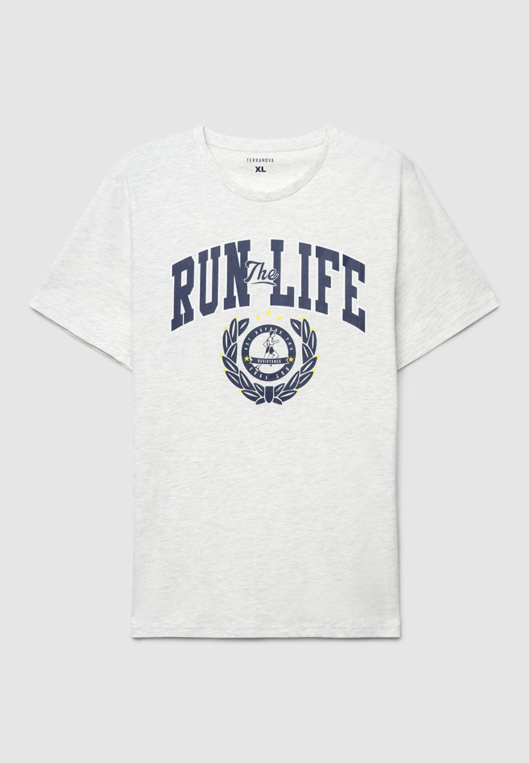 Men's College-style Print T-Shirt