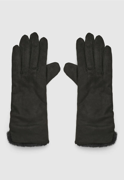 Women's Long Sheepskin-effect Gloves