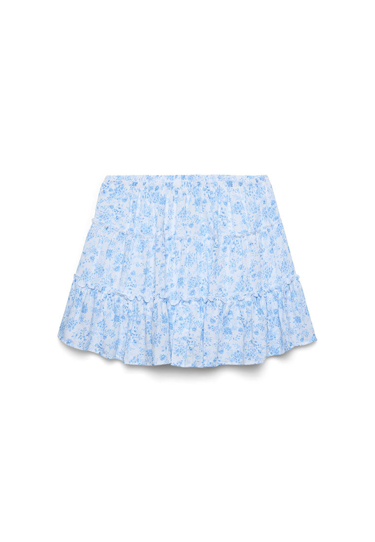 Women's Romantic Floral Print Skirt