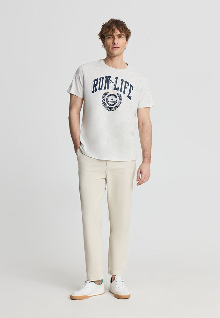 Men's College-style Print T-Shirt