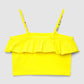 Ruffle-Trim Crop Top for Girls