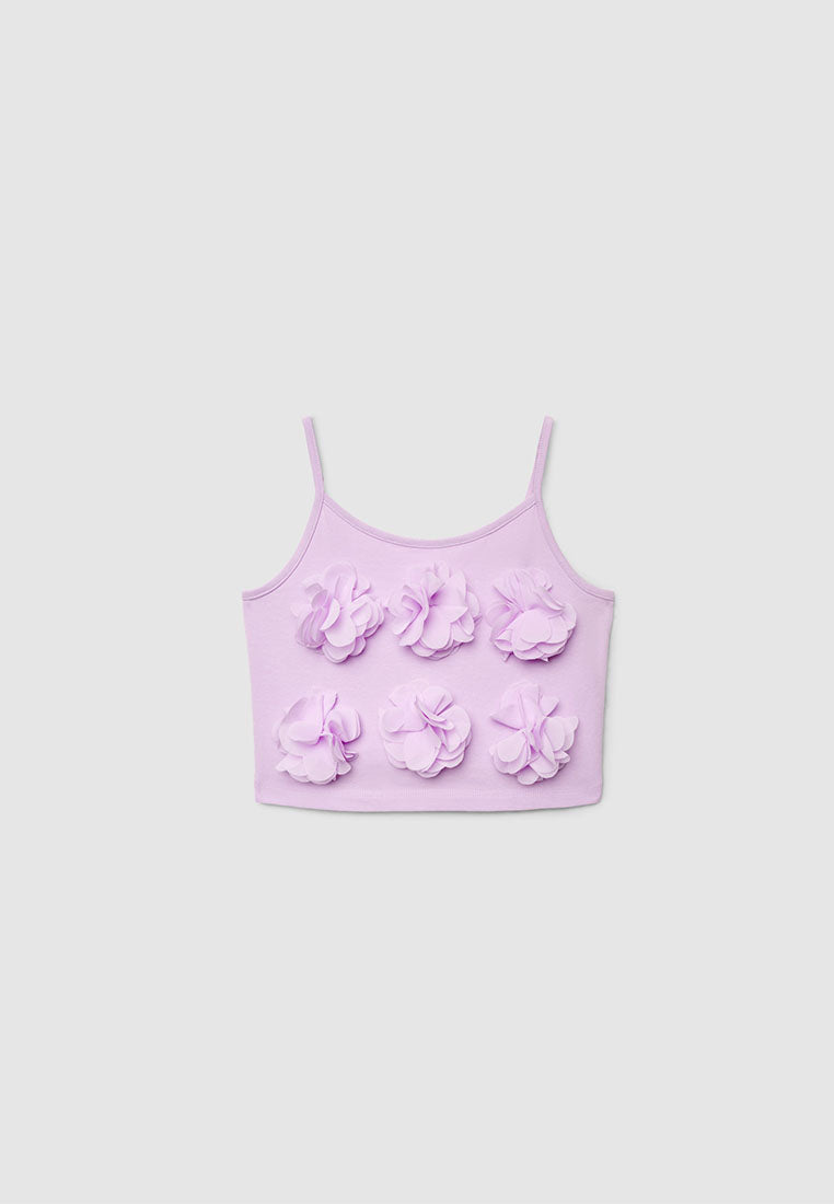 Floral Cami Crop Top for Girls