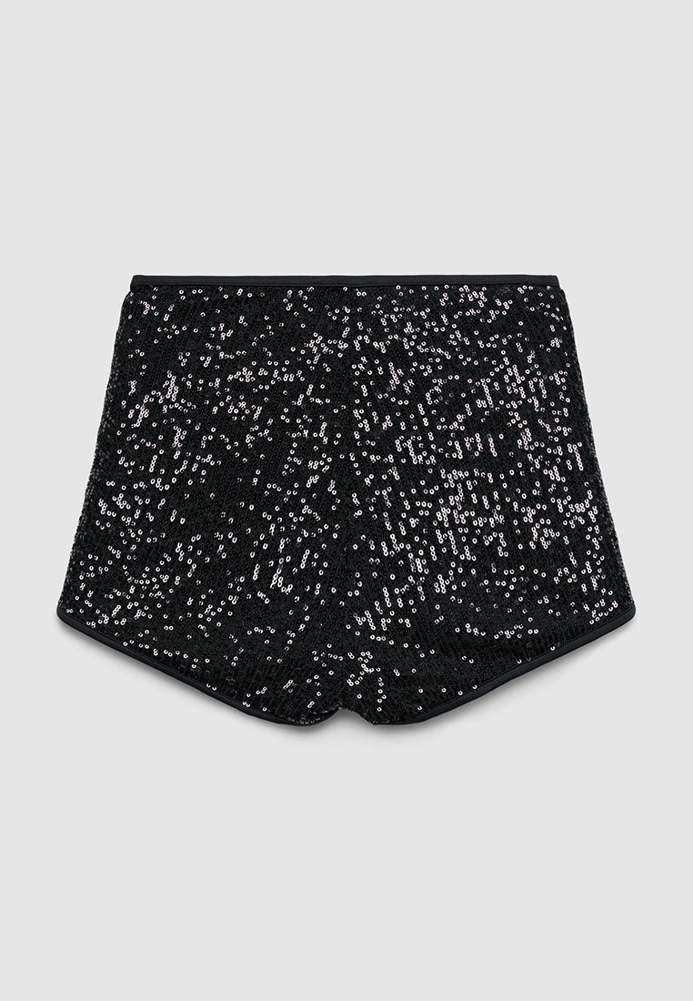 Women's High-Waisted Sequin Shorts