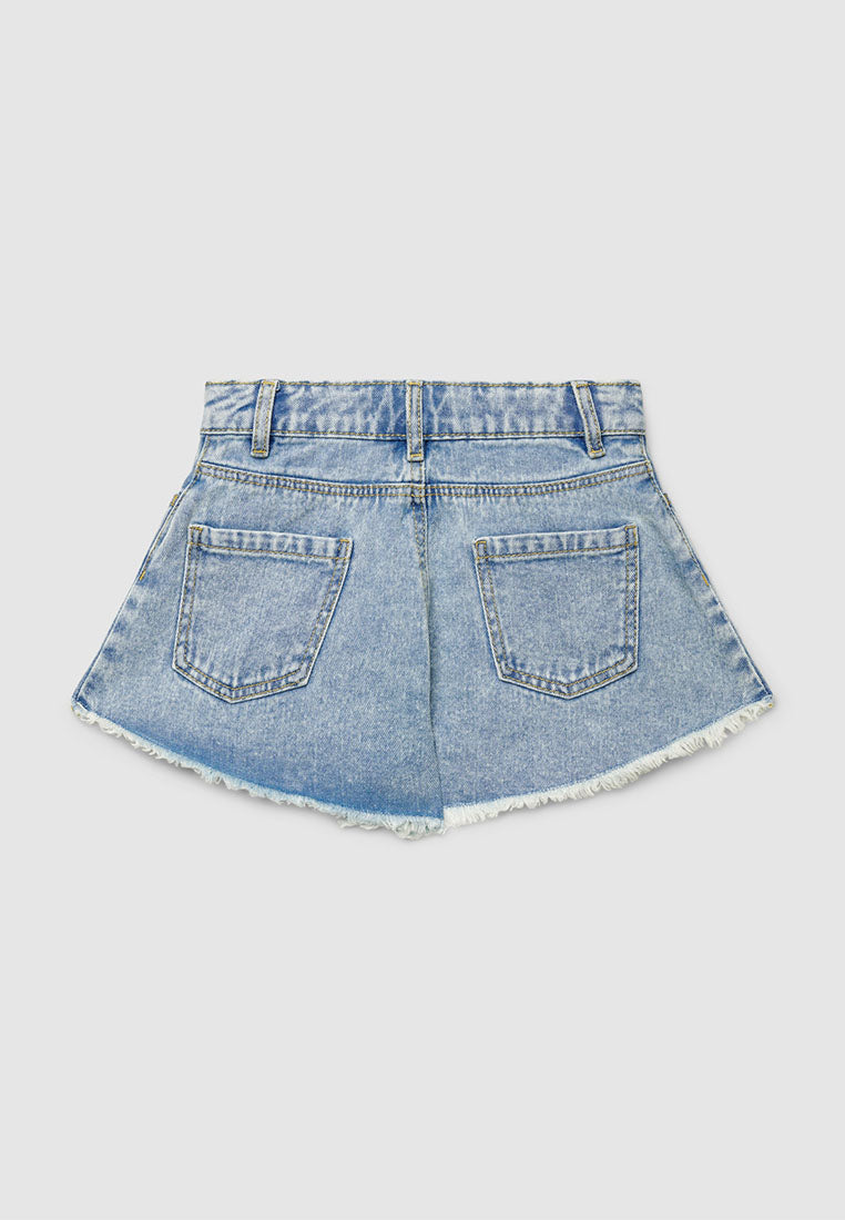 Jewel Denim Shorts for Girls
