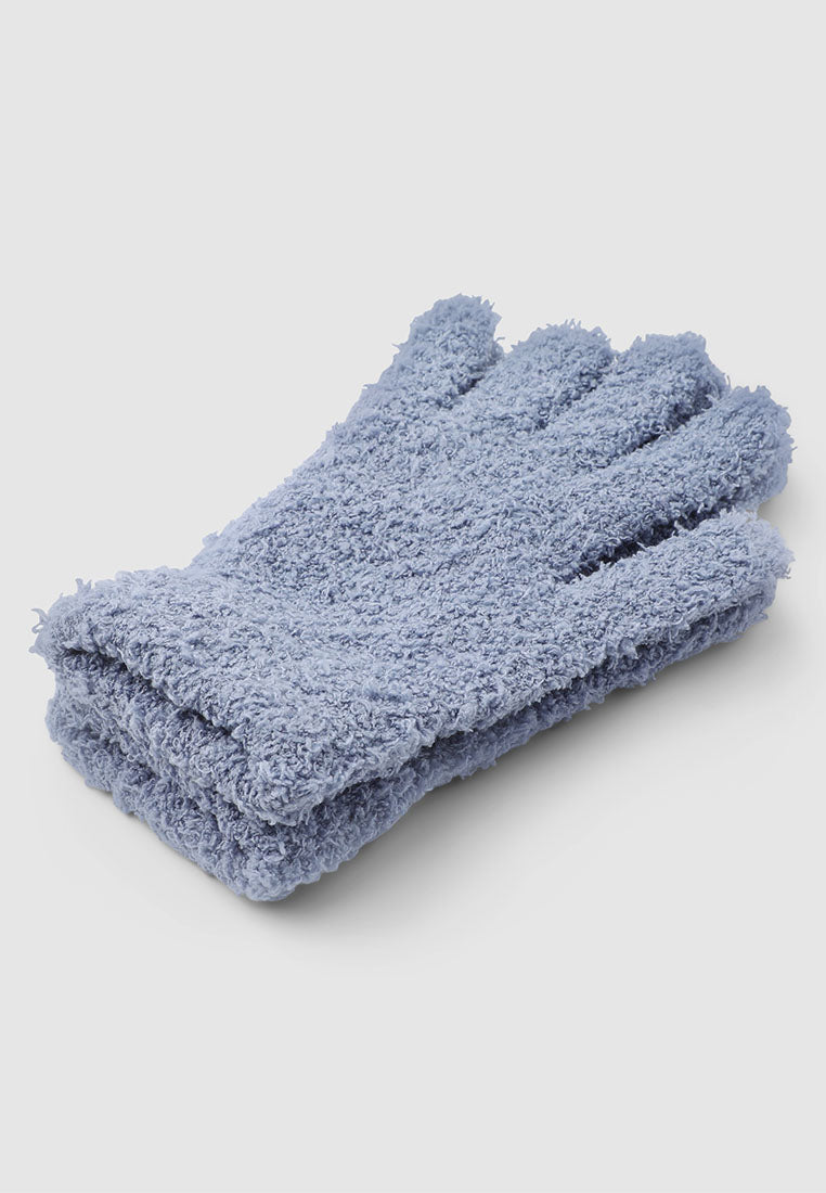Women's Soft five-finger gloves in solid colour