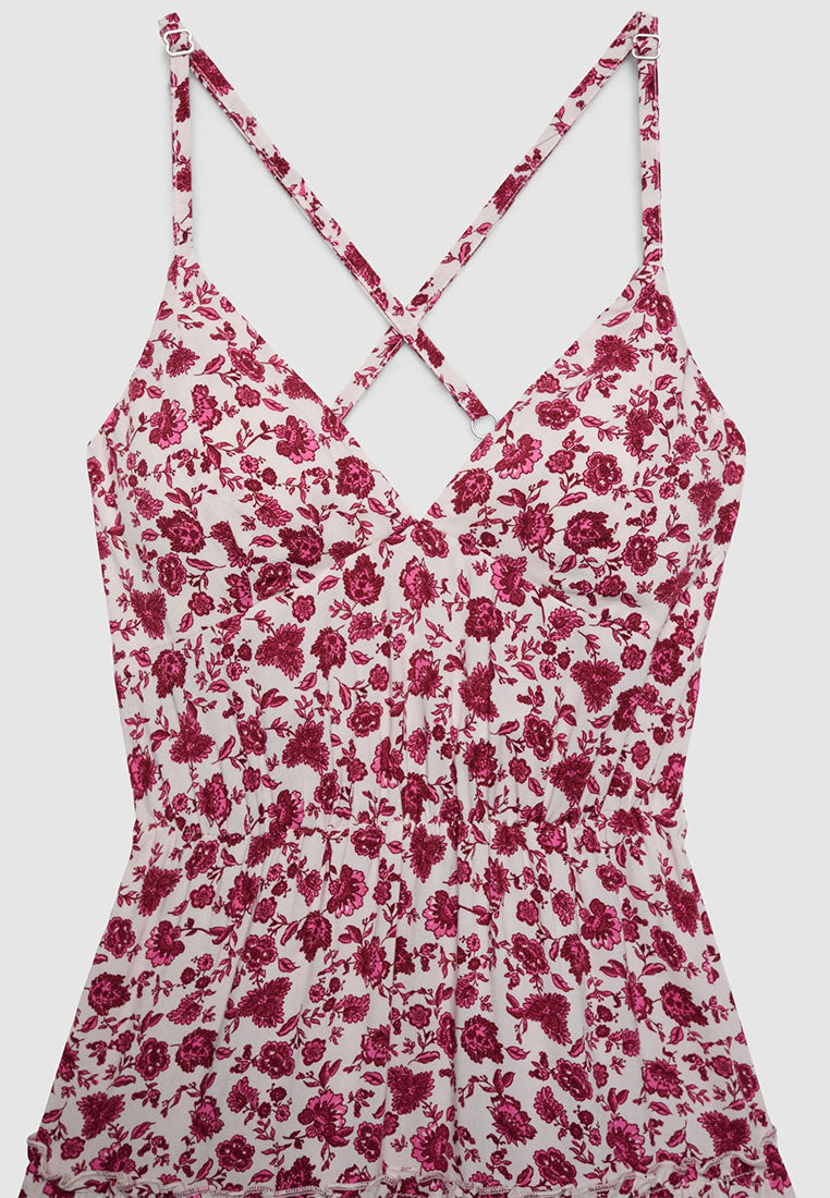 Women's Floral Cross back Dress