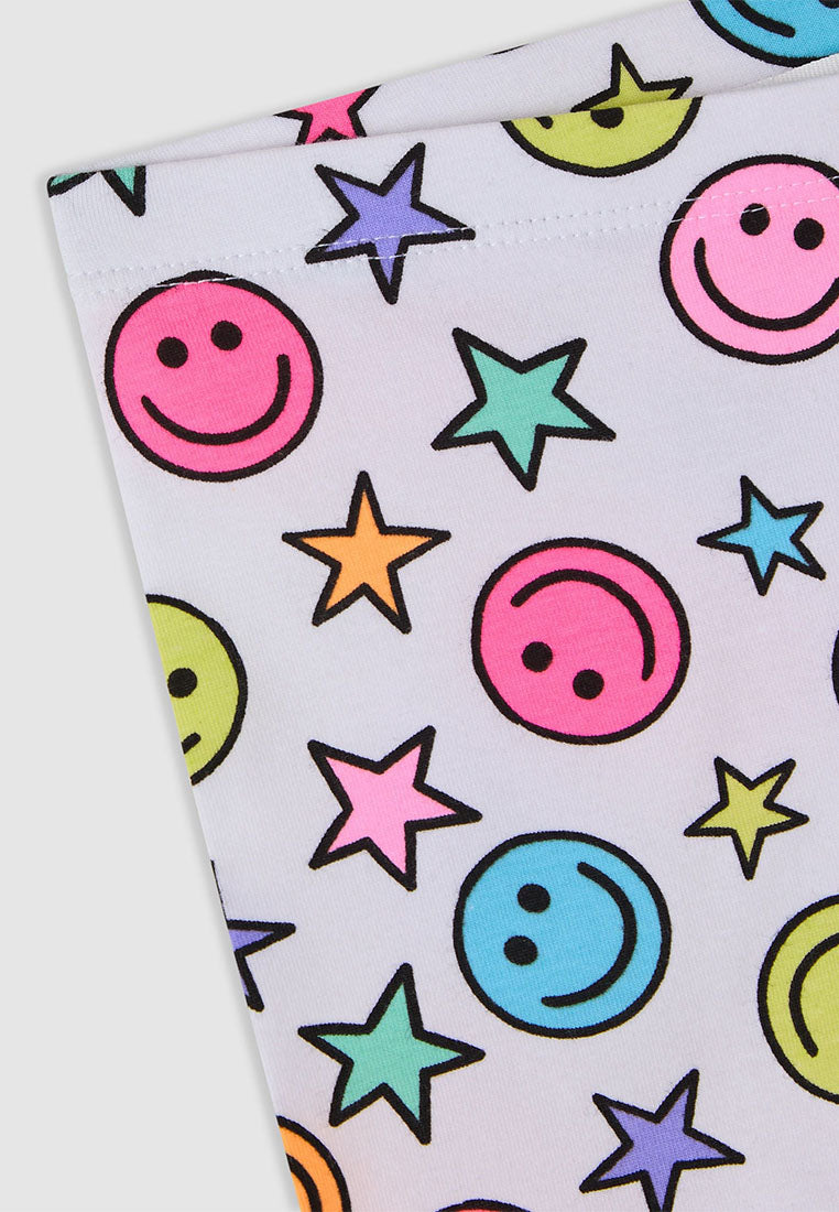Short Patterned Leggings for Girls