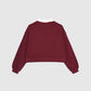 Women's Collar Cropped Sweatshirt