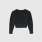 Solid-colour faux fur effect cardigan for Girls
