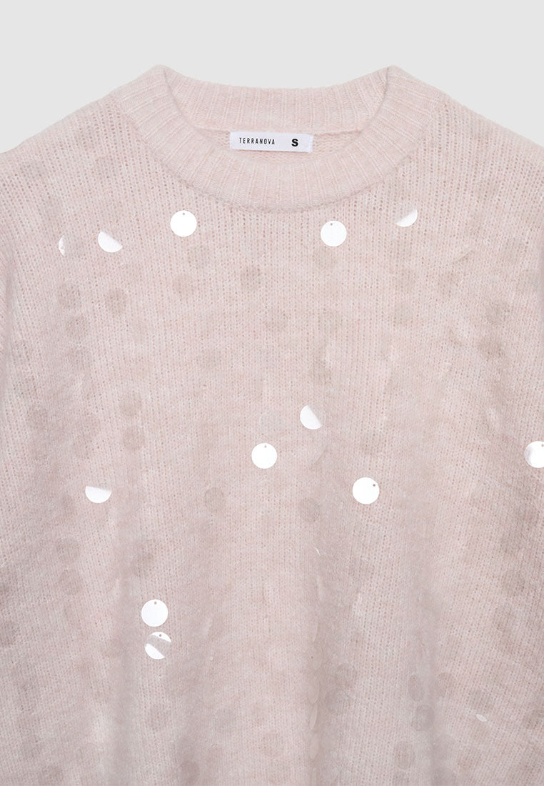 Women's Top with sequin embellishments