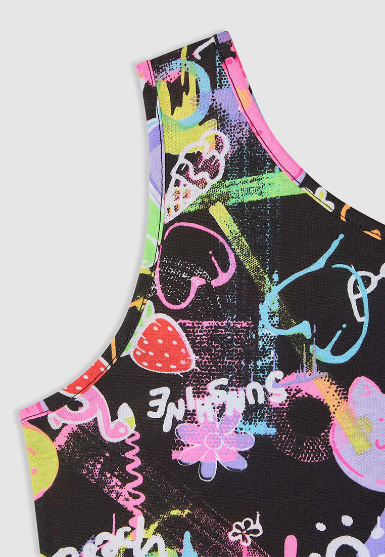 Single-Strap Midriff Top for Girls