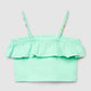 Ruffle-Trim Crop Top for Girls