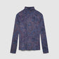 Women's Paisley Turtleneck Top
