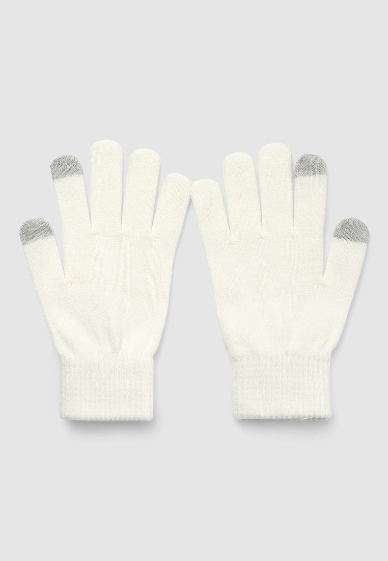 Women's Solid colour knitted gloves