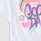 Graffiti print crop T-shirt for Girls