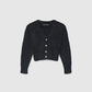 Solid-colour faux fur effect cardigan for Girls