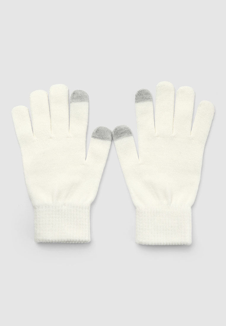 Women's Solid colour knitted gloves