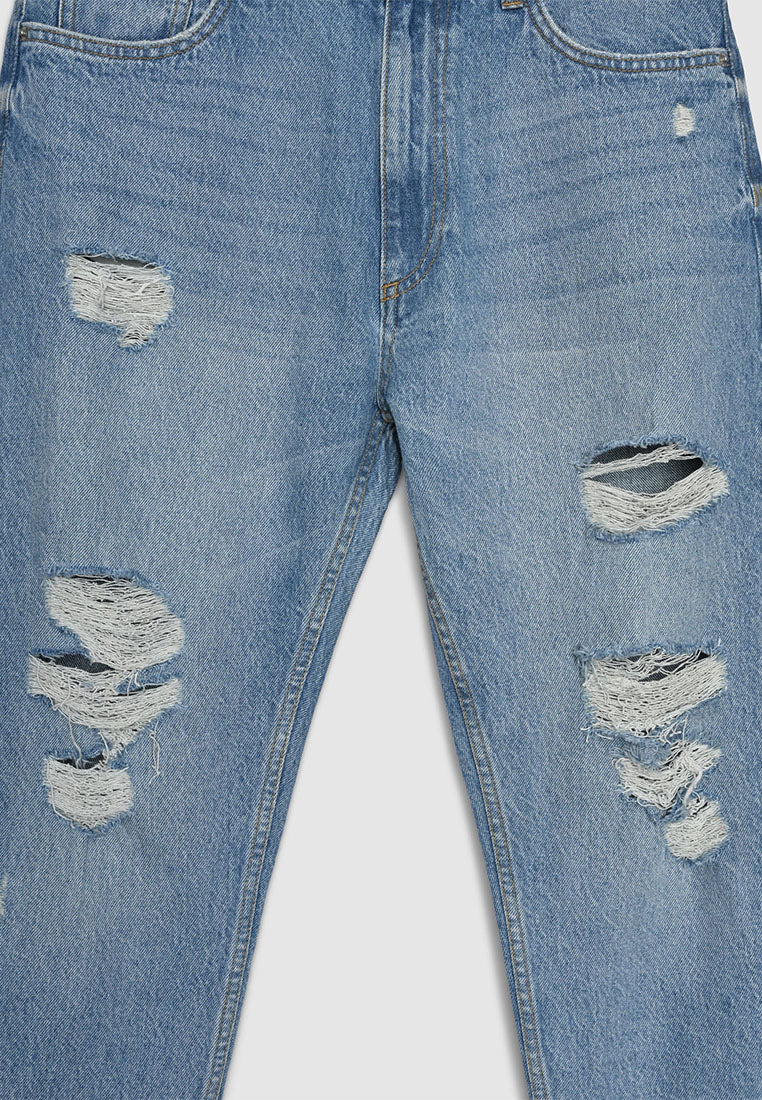 Men's Ripped Relaxed Jeans