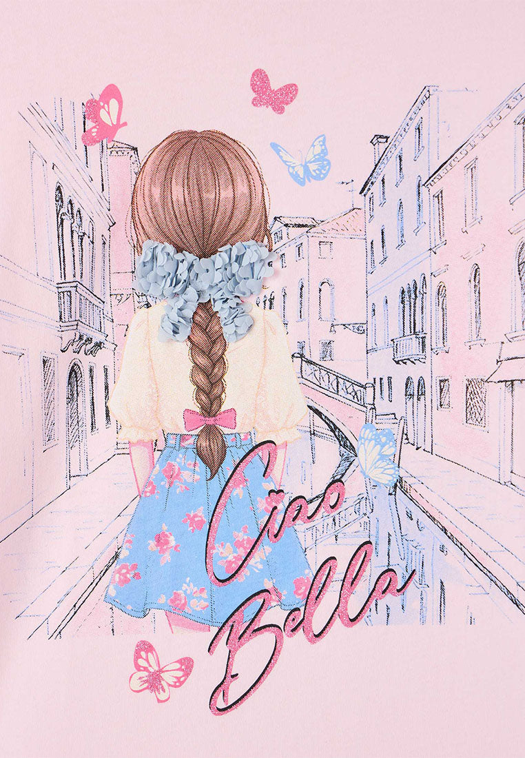 Paris Print T-shirt for Girls