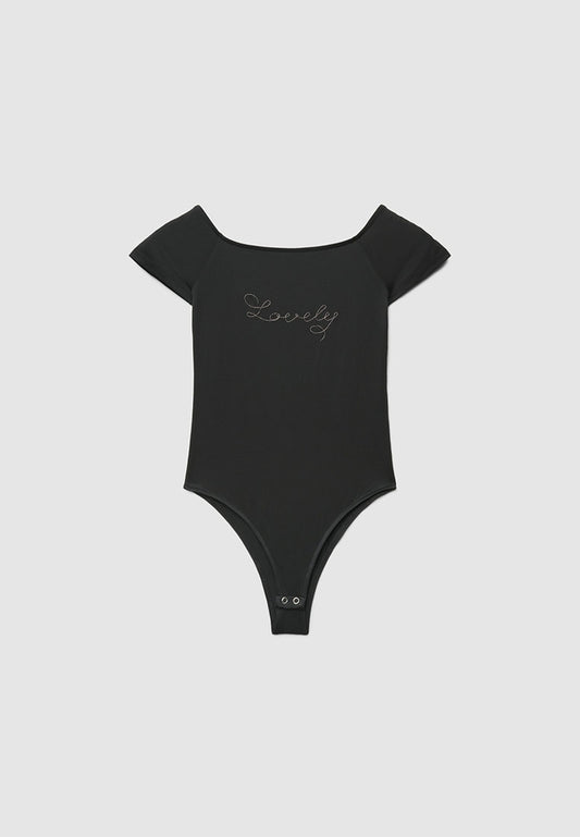 Women's 'Lovely' Rhinestone Bodysuit